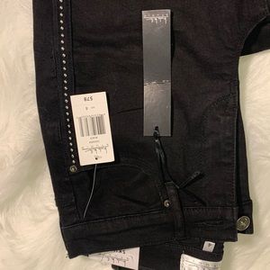 Black high rise jeans